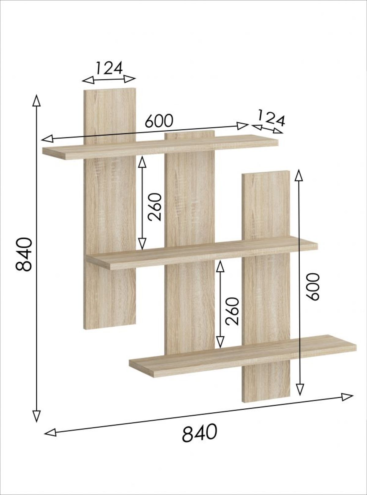 Полка навесная 5 Салоу | фото 3