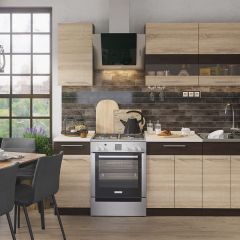 Кухонный гарнитур Маша-2 (1600) венге/дуб сонома-венге | фото 3