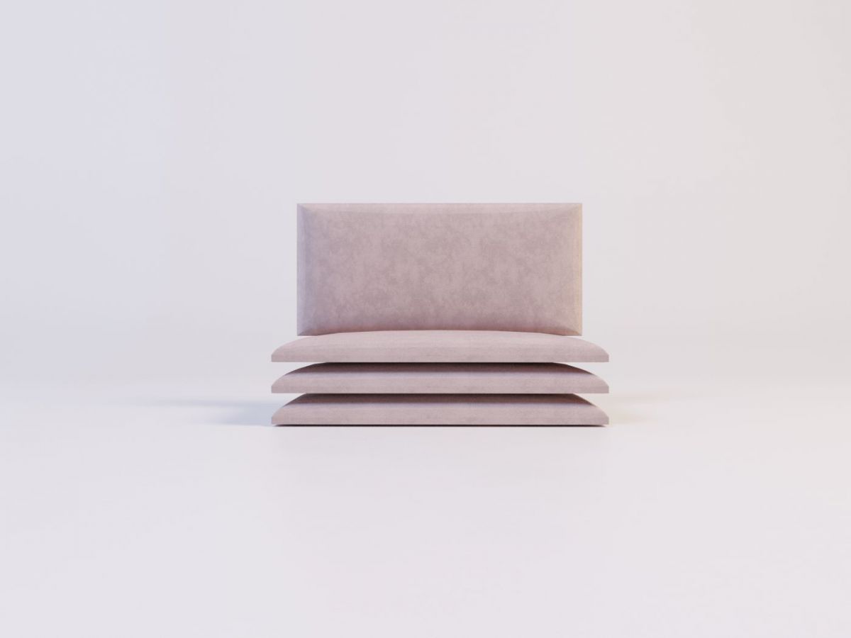 Мягкие панели ПРЯМОУГОЛЬНИКИ 30*60 (4 шт.) для спальни | фото 15