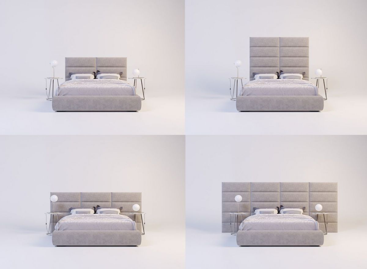 Мягкие панели ПОЛОСЫ ПРЯМЫЕ 30*90 (4 шт.) для спальни | фото 3