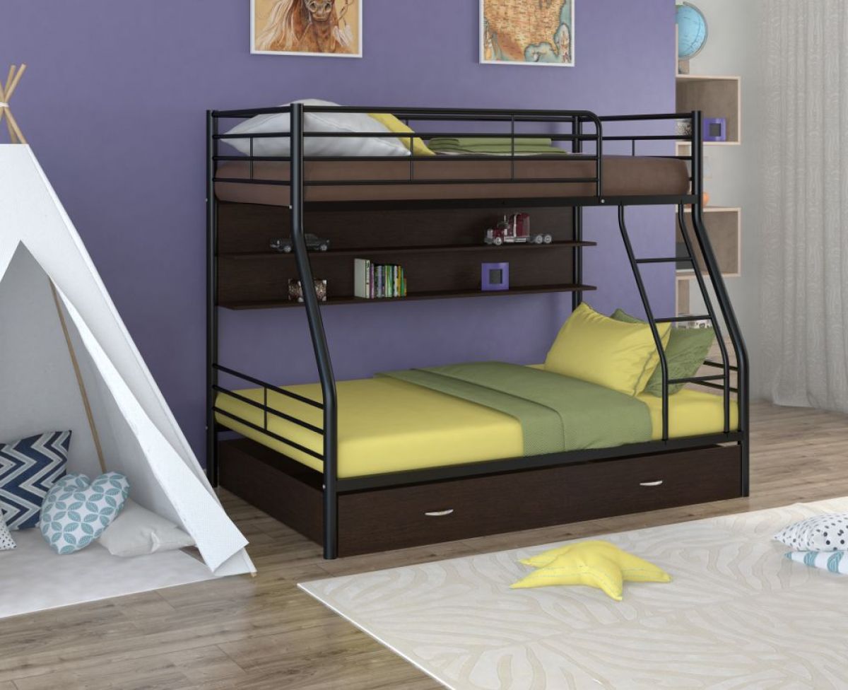 Кровать двухъярусная «Гранада-2ПЯ» с ящиком и полкой | фото 4
