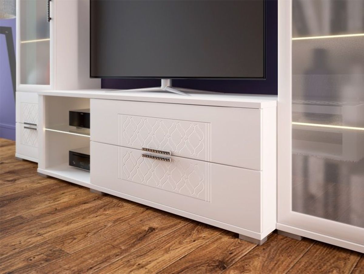 Тумба под ТВ Тиффани М03 (Белый) | фото 3