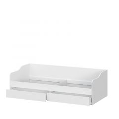 Кровать КР 2 + основание ДСП Лайт 0.9х2.0 (универсальная) Белый текстурный | фото 3