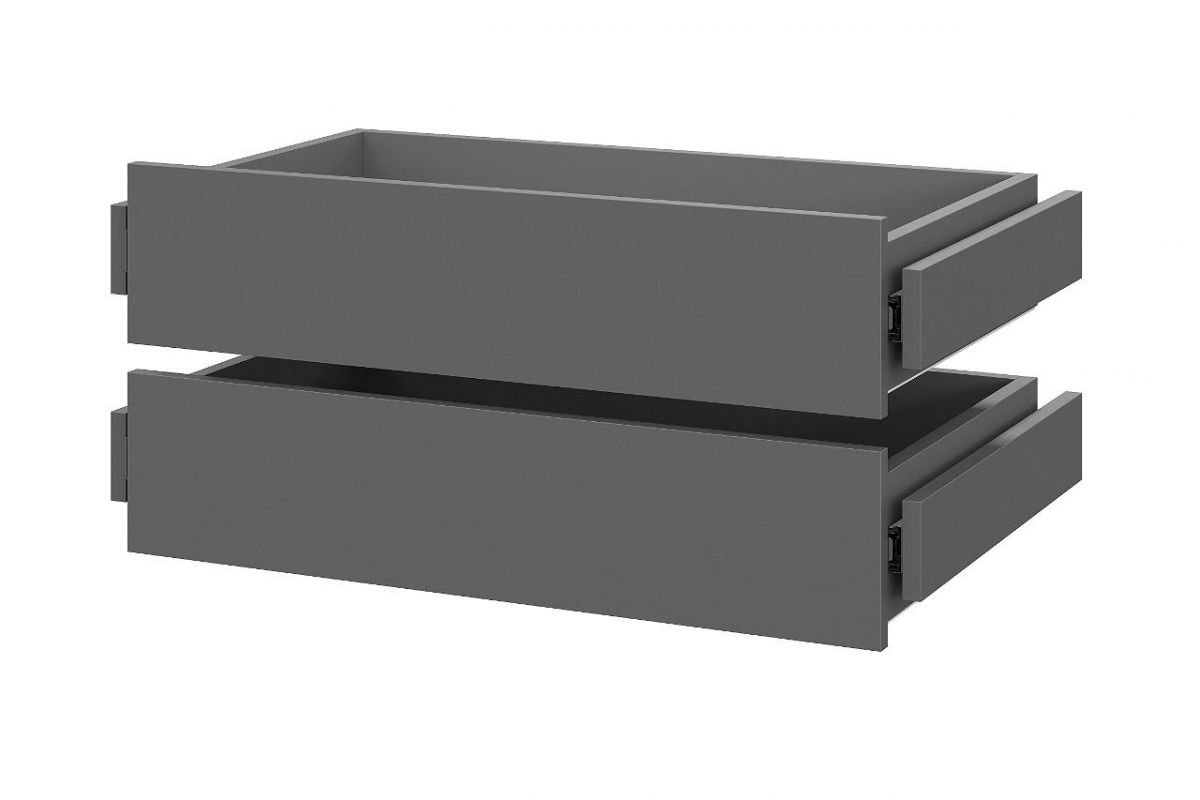 Шкаф ШК-5 + 2 полки + ящики (800) Графит | фото 4
