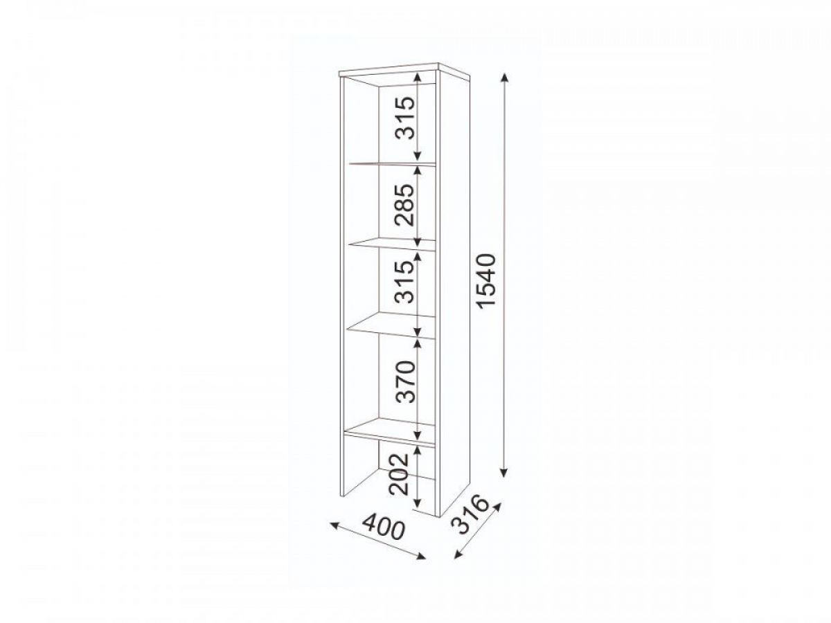 Мармарис (гостиная) М04 Пенал-надстройка | фото 2
