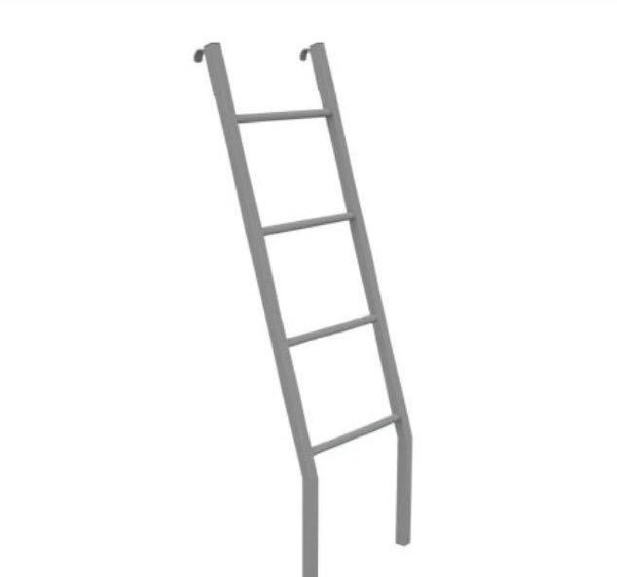 Кровать 2-х ярусная Строитель К701.2.К + Лестница приставная (900*1900) Рама закругленная 40*25, кв звено | фото 3