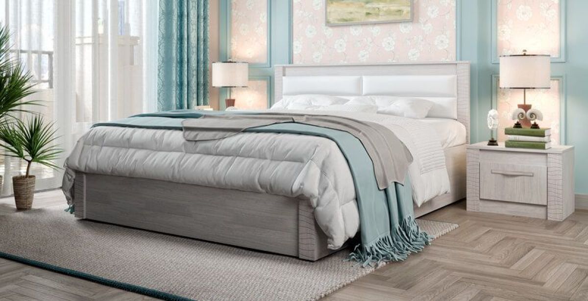 Спальня Монако (модульная) ясень белый/F12 | фото 34