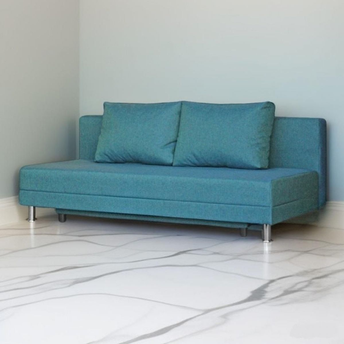 Диван-кровать Комфорт ЛАЙТ без подлокотников (2 подушки) BALTIC AZURE | фото 2