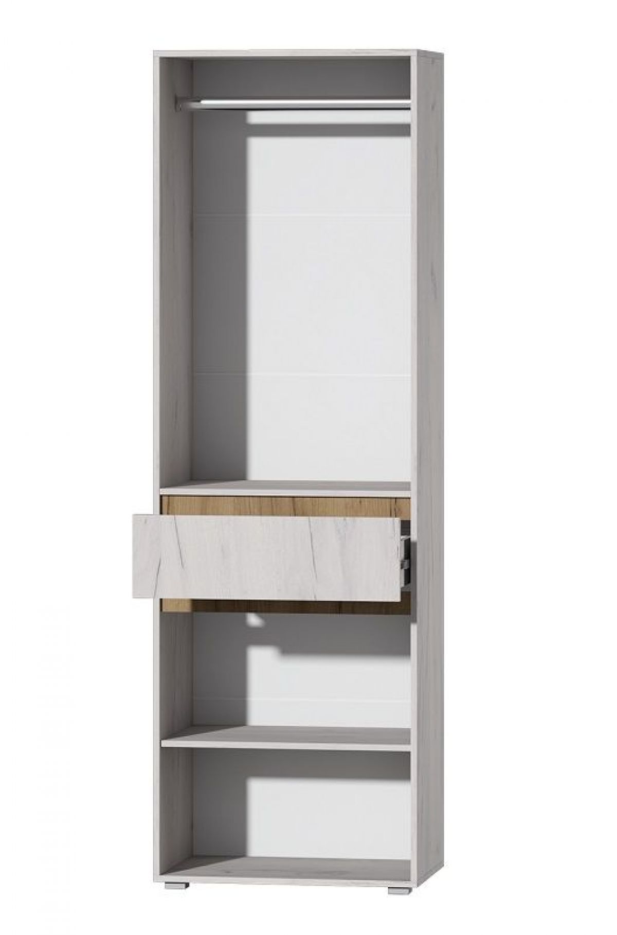 Модульная система Лиана (Дуб Крафт Белый/Дуб Крафт Золотой) | фото 7