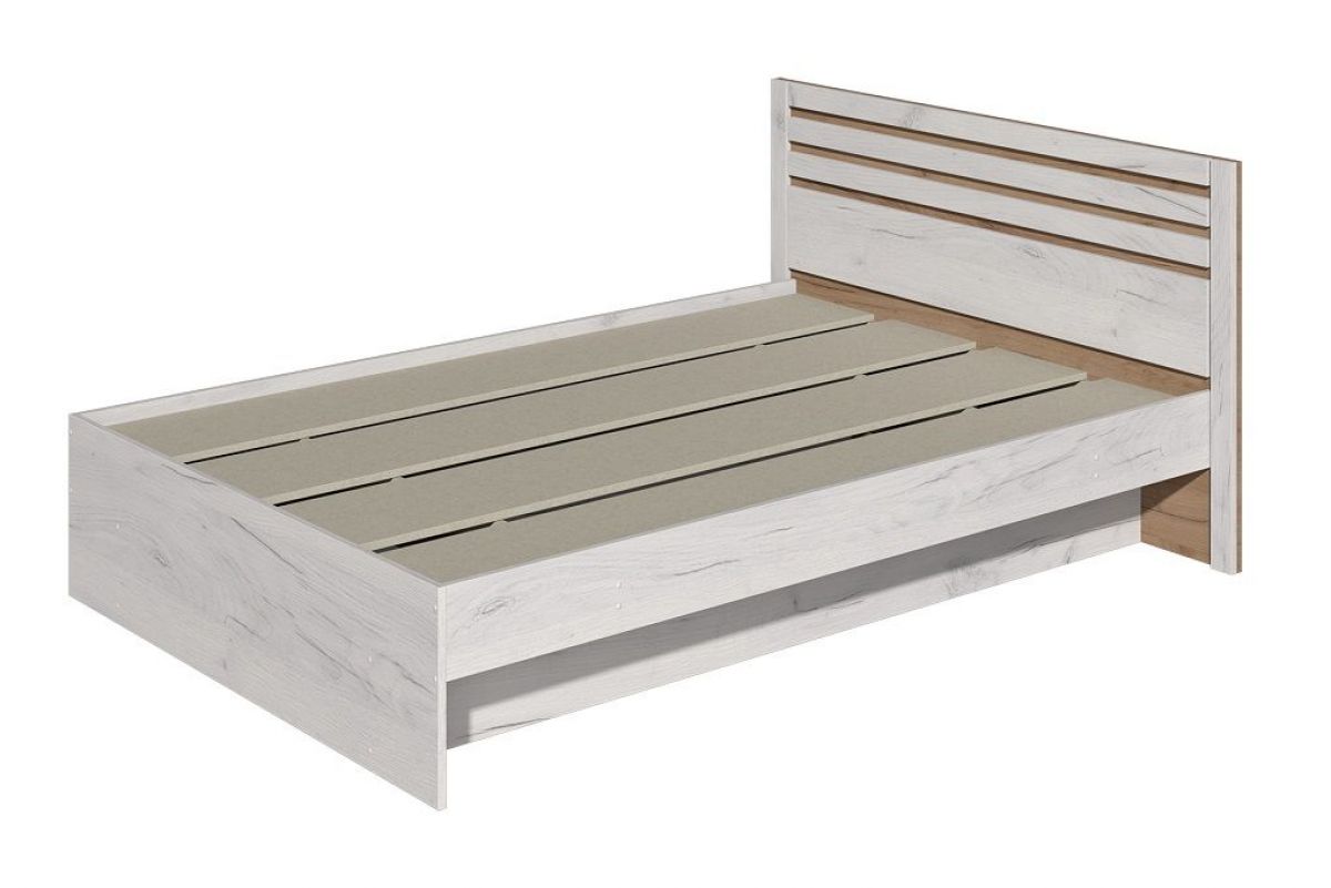 Спальный гарнитур Лиана (Дуб Крафт Белый/Дуб Крафт Золотой) | фото 5