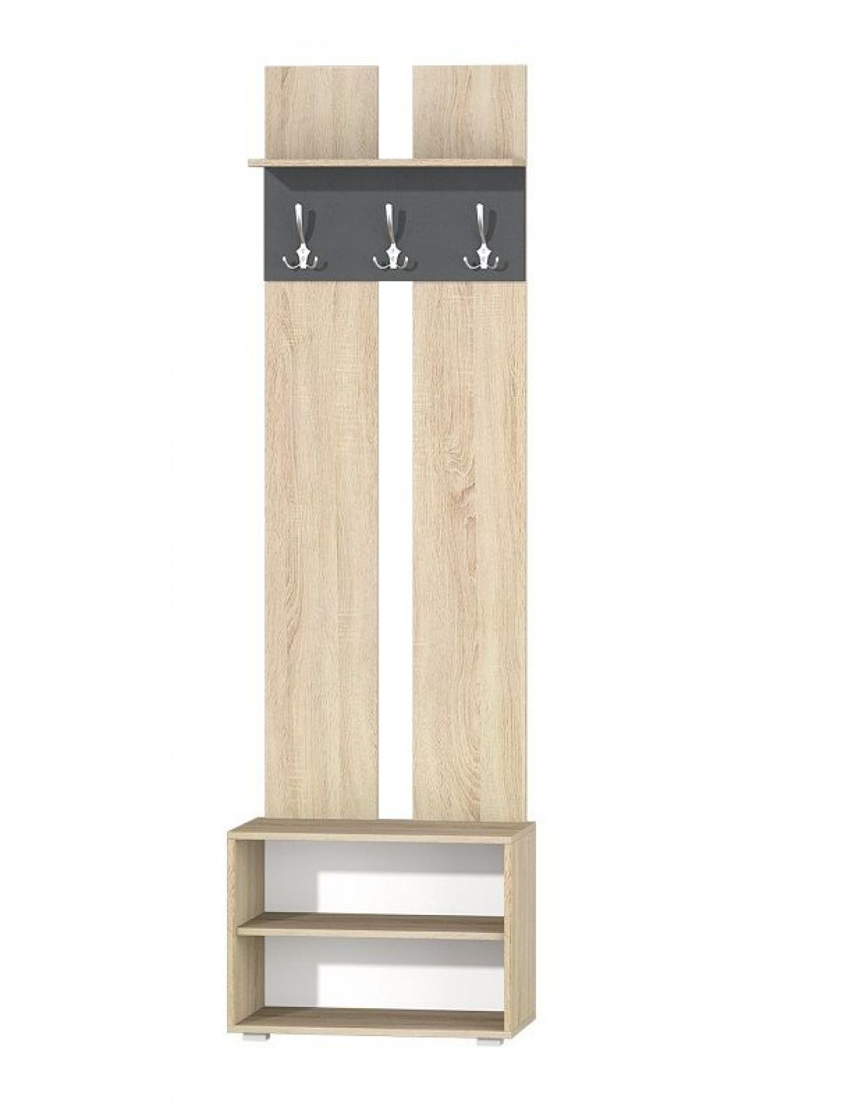 Прихожая Монако-2 (Дуб Сонома/Графит) | фото 4