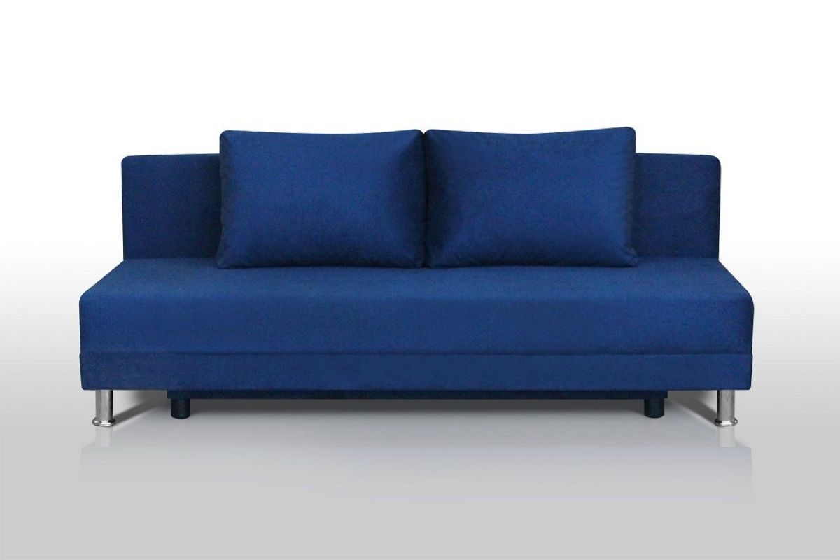 Диван-кровать Комфорт ЛАЙТ без подлокотников (2 подушки) Синий | фото 3