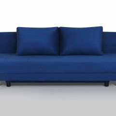 Диван-кровать Комфорт ЛАЙТ без подлокотников (2 подушки) Синий | фото 3
