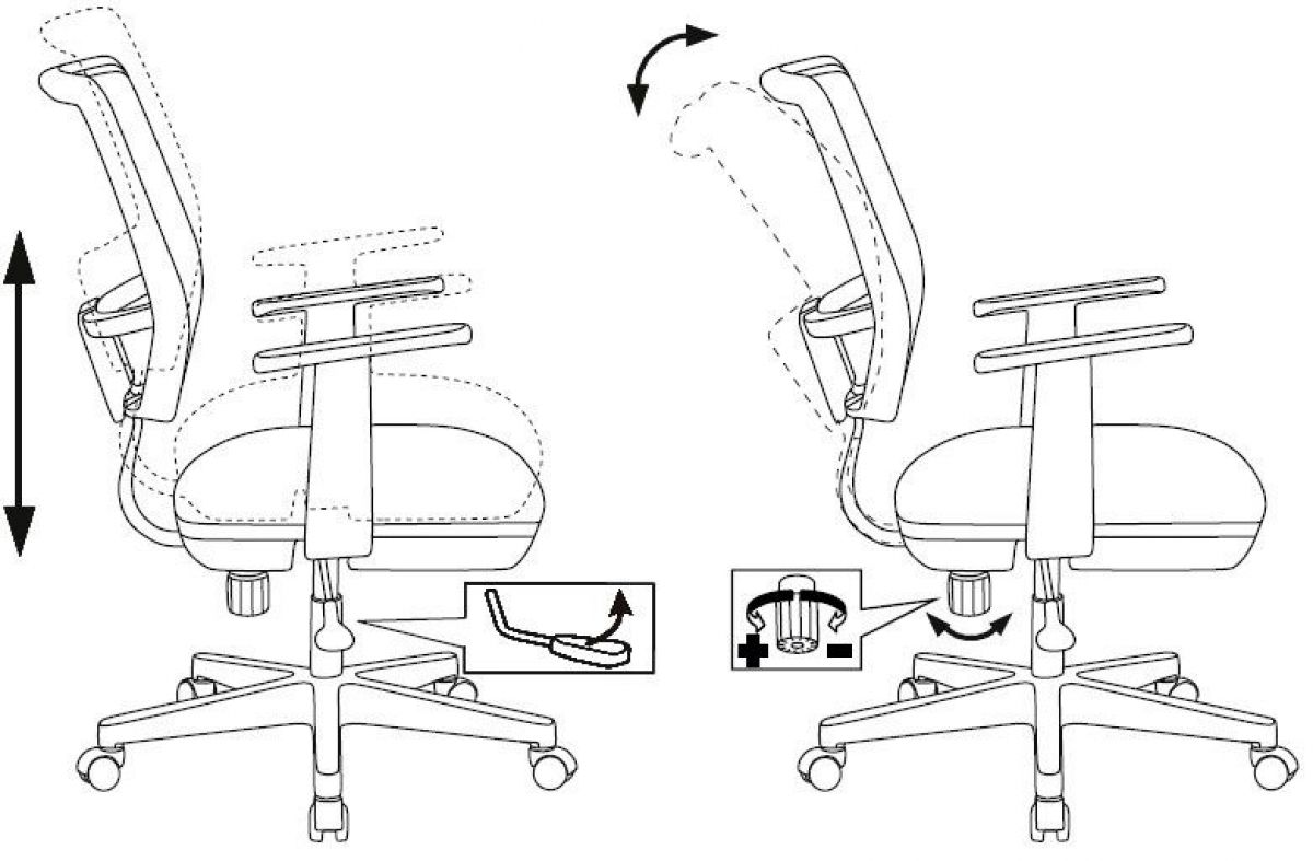 Кресло детское Бюрократ Ch-W797 (сиденье оранжевый TW-96-1 сетка/ткань/ пластик белый) | фото 5
