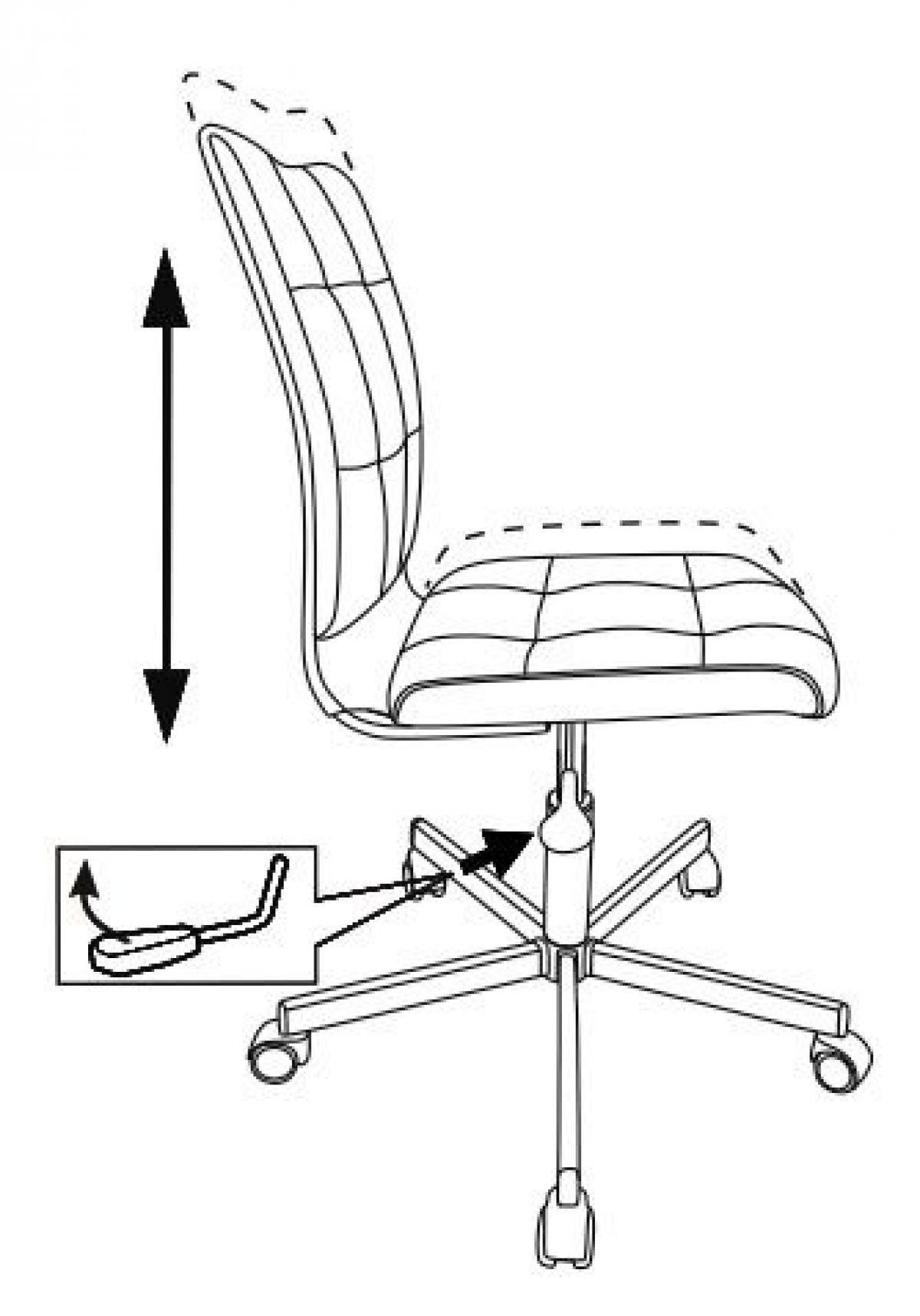 Кресло Бюрократ CH-330M серо-голубой Light-28 | фото 5