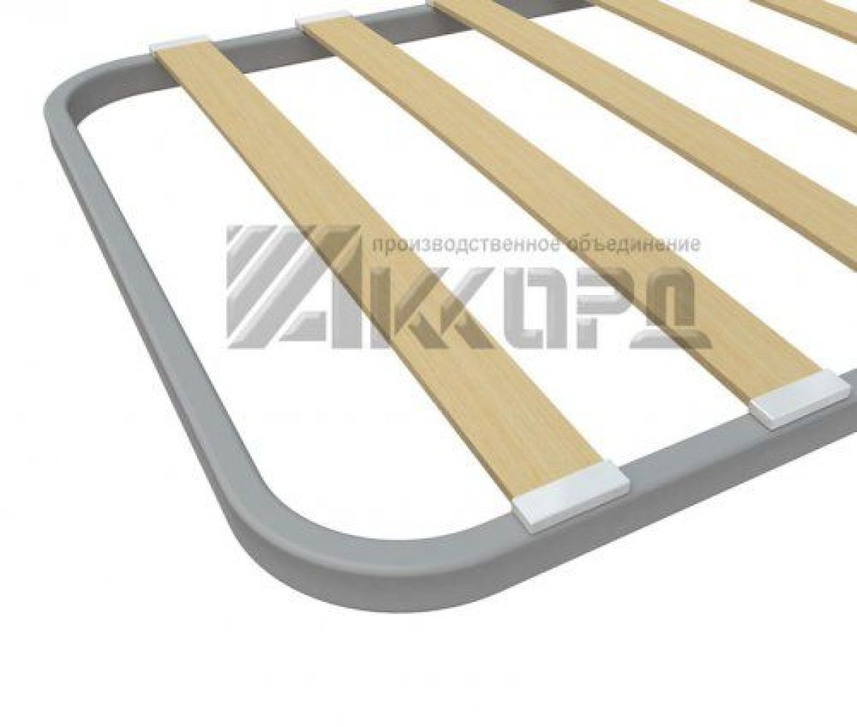 Кровать П-образная двойная К641.1.О (700*1900) 40*25, ламели 12 шт | фото 2
