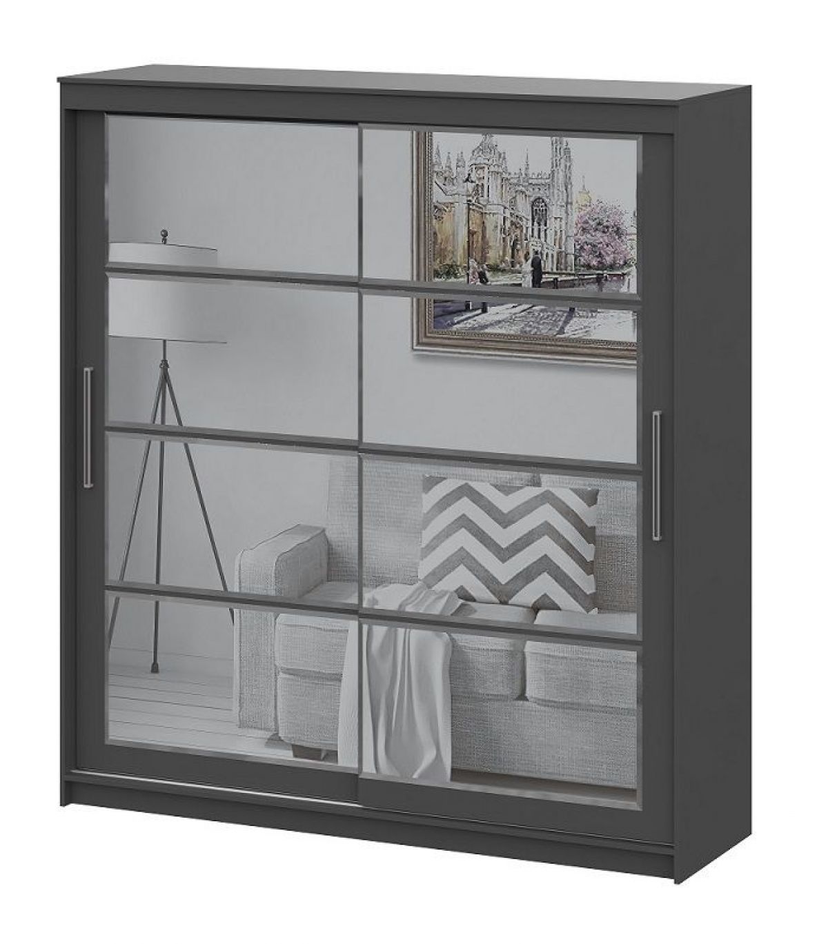 Шкаф-купе ШКП 3 МАКС (2000) Графит серый | фото 2