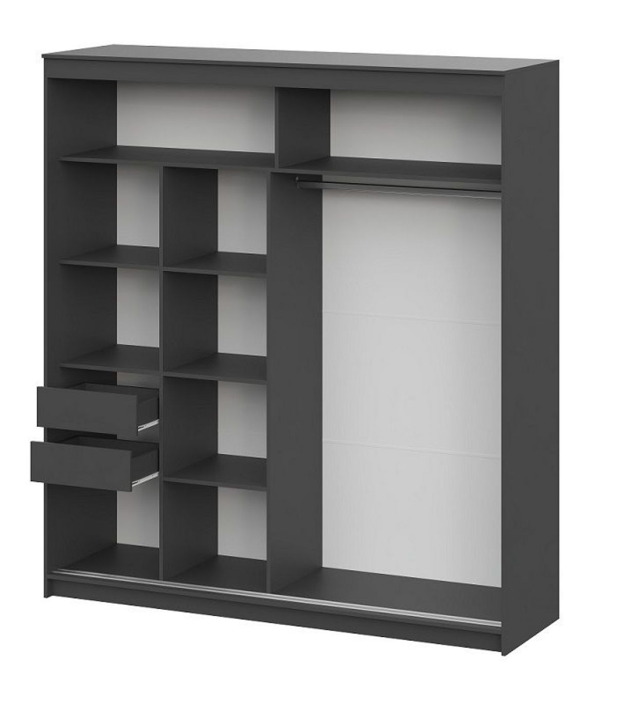 Шкаф-купе ШКП 3 МАКС (2000) Графит серый | фото 3