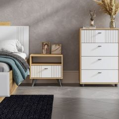 МИЛАН Детская (Дуб Золотой/Белый матовый) | фото 49