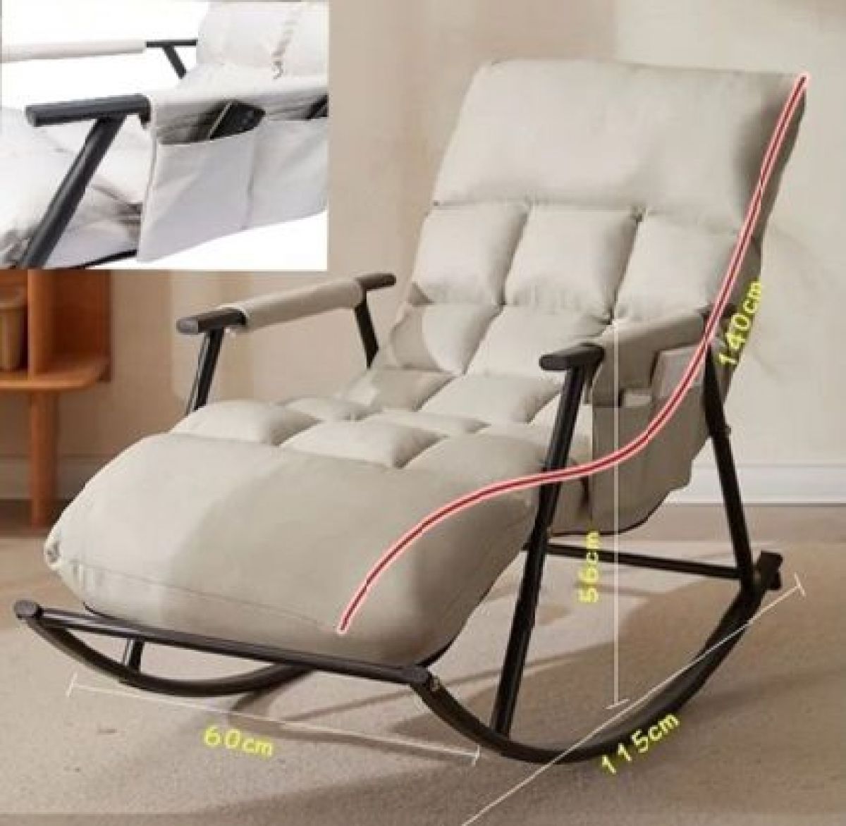 Кресло-качалка (реклайнер) ШАНХАЙ с подножкой | фото 2