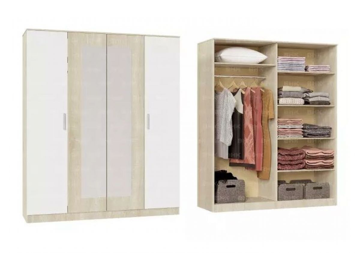 БАРИ Спальня (Дуб Сонома/Белый) модульная | фото 6