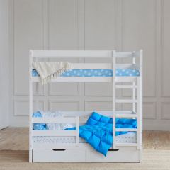 Кровать двухъярусная без крыши 80*190 Белый | фото 4