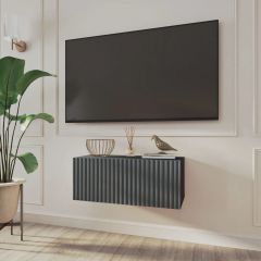 Тумба подвесная под ТВ LINES MTV1-MA 750 Темно-серый (Графит-M 10.1.25) | фото 8