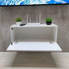 Тумба подвесная под ТВ LINES MTV1-MA 750 Белый матовый (Белый-M 10.1.2) | фото 3