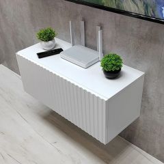 Тумба подвесная под ТВ LINES MTV3-MA 900 Белый матовый (Белый-M 10.1.2) | фото 8