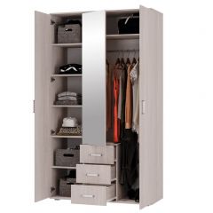 Шкаф 3-х створчатый Белла (Ясень белый) | фото 2