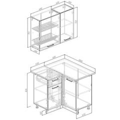 Кухонный гарнитур Антик 1000*1000 (Стол. 26мм) | фото 2