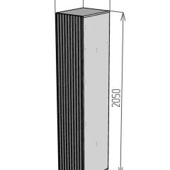 Шкаф Linnea MHR-1 2050х400х510 (Белый-М 11.1.1) | фото 2