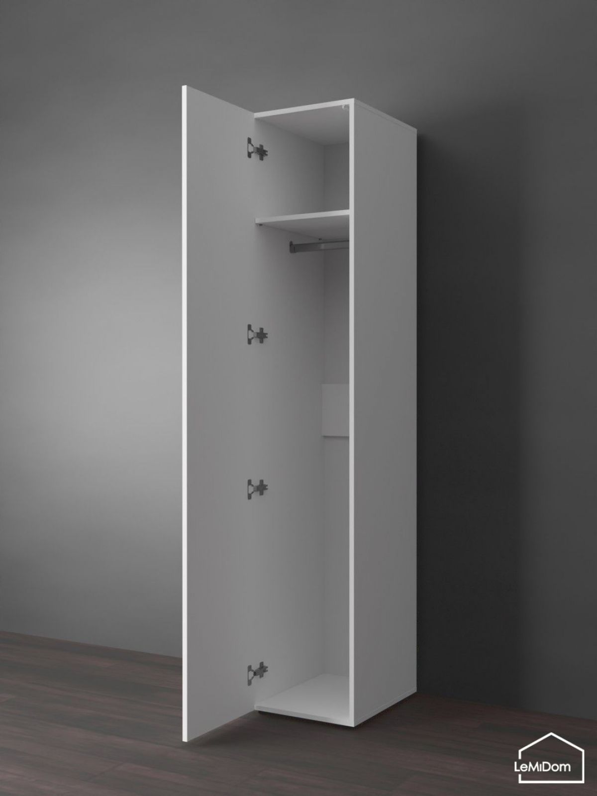 Шкаф Linnea MHR-1PO 2050х400х510 (Белый-М 11.1.1) | фото 4