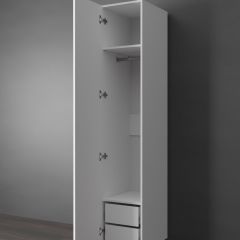 Шкаф Linnea MHR-1PO-3 2050х400х510 (Белый-М 11.1.1) | фото 4