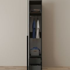 Шкаф Linnea MHR-1-3 2050х400х510 (Графит-М 11.1.25) | фото 3