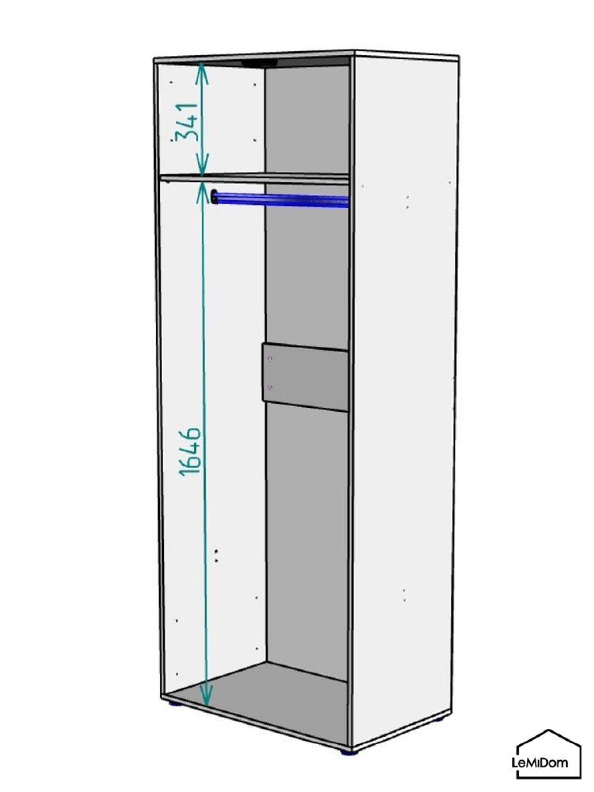 Шкаф Linnea MHR-2 2050х800х510 (ДВ-М 11.1.25) | фото 3