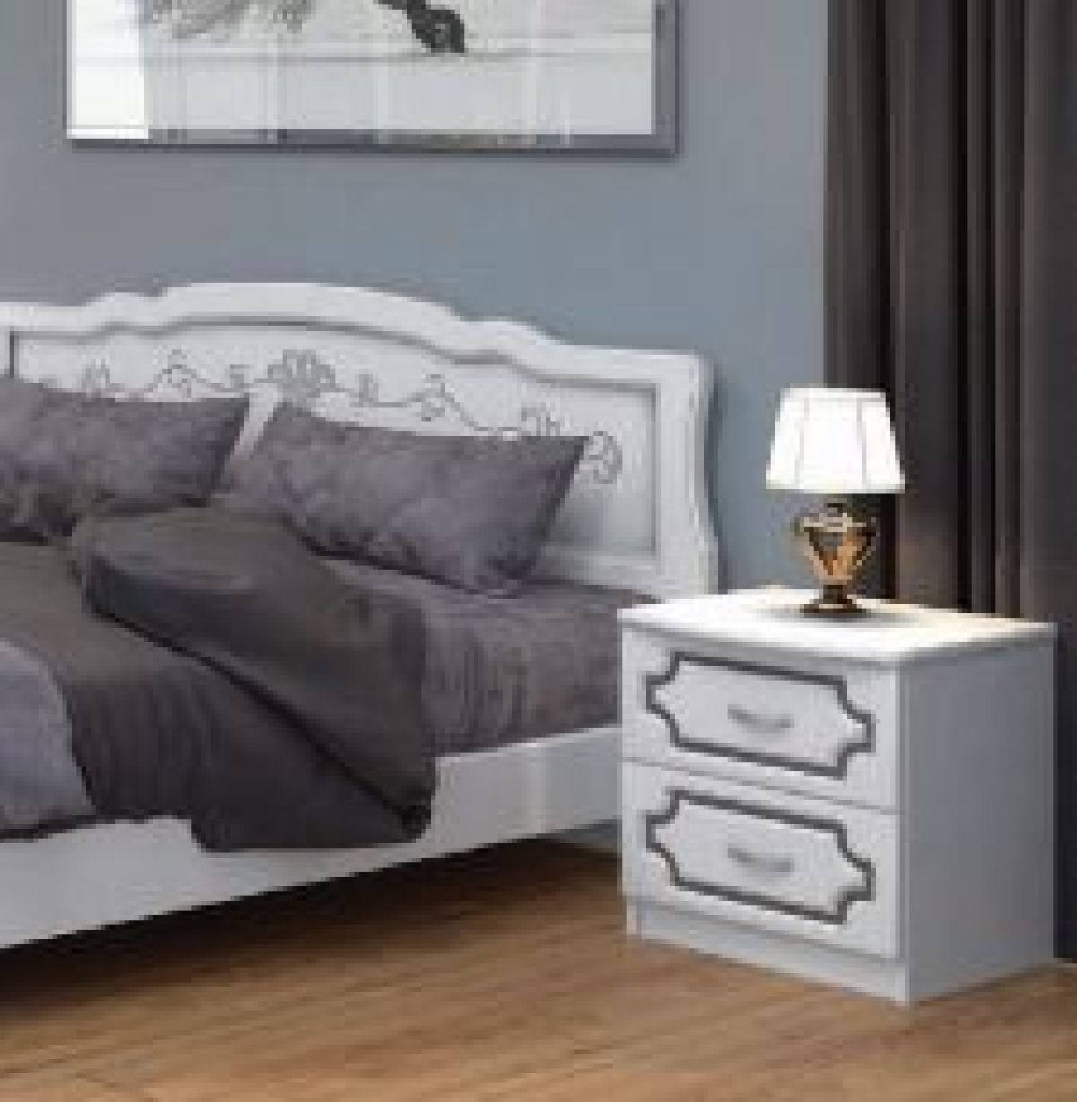 ЛАК Спальный гарнитур (модульный) белый | фото 7