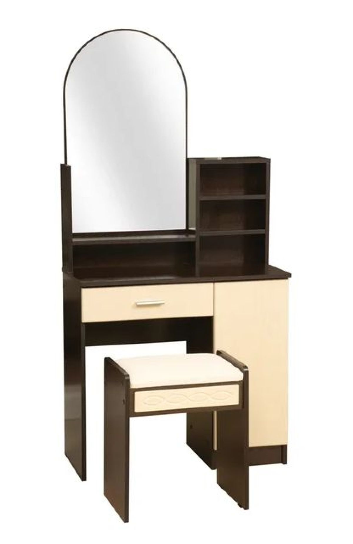 Стол туалетный "Надежда - М 09" (венге / ПВХ клен азия / зеркало) | фото 4