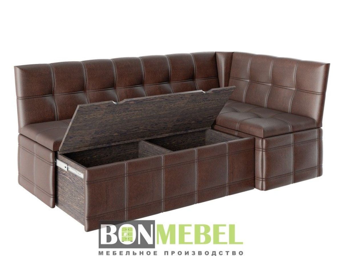 Скамья угловая со спальным местом "Квадро" тип 1 исп. 2 (коричневый) | фото 3