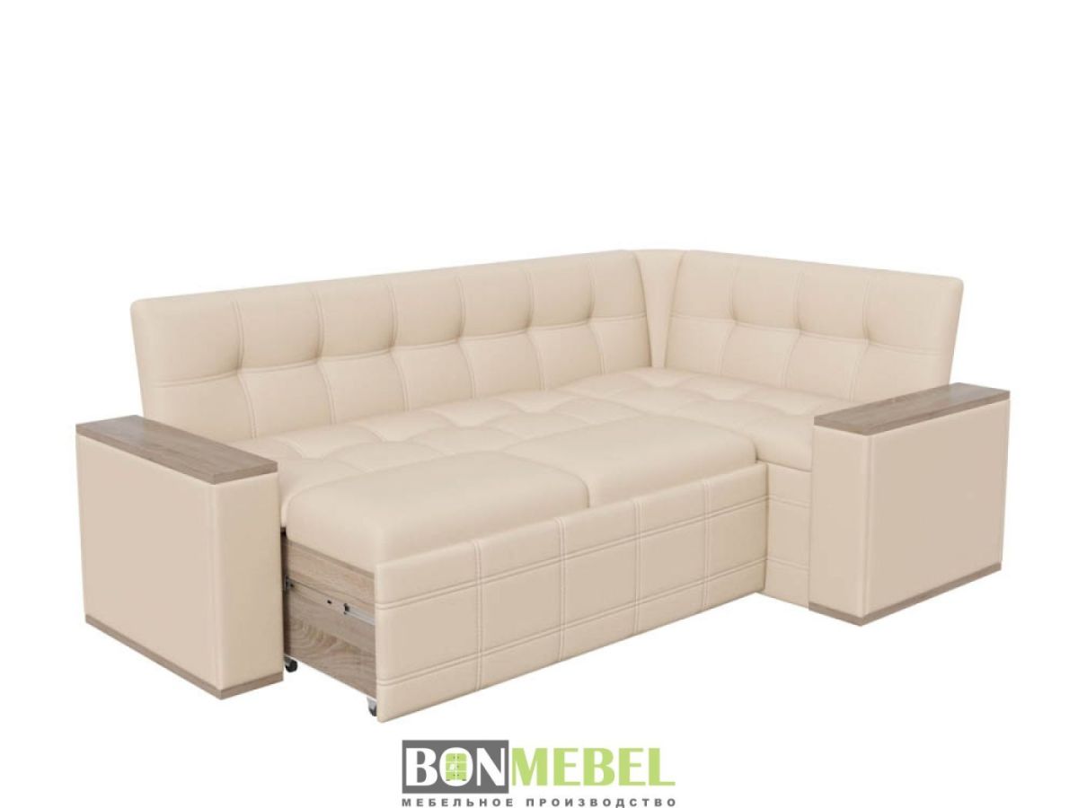 Скамья угловая со спальным местом "Квадро" тип 4 исп. 2 (бежевый) | фото 2