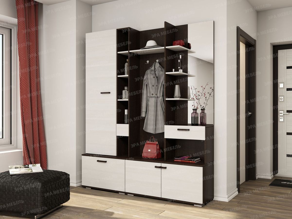 Прихожая Инес ШК770 + ВЗ1000 венге/лоредо | фото 2