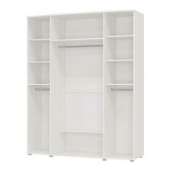 Шкаф 4-х дверный Амели (Рамух белый) | фото 2