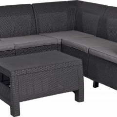 Комплект мебели угловой Корфу Релакс Сет (CORFU II RELAX SET) графит | фото 2